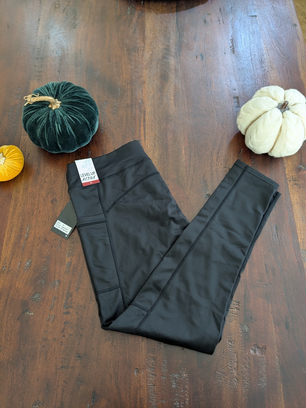 Women's Black Fleece Lined Leggings